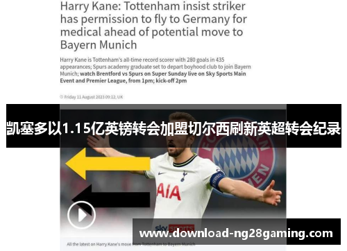 凯塞多以1.15亿英镑转会加盟切尔西刷新英超转会纪录 凯塞多以1.15亿英镑转会加盟切尔西刷新英超转会纪录