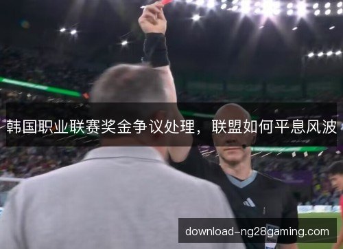 韩国职业联赛奖金争议处理,联盟如何平息风波 韩国职业联赛奖金争议处理,联盟如何平息风波